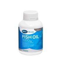 Mega FISH OIL 1000mg 30 CAP ผลิตภัณฑ์เสริมอาหารน้ำมันปลา 1000 มก.