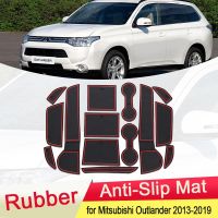 รถไฟเหาะสำหรับ Mitsubishi Outlander MK3 2013 ~ 2021 Ruer ป้องกันการเสื่อกันลื่นร่องประตูกระดาษรองแก้วร่องอุปกรณ์เสริมรถยนต์2014 2015 2016