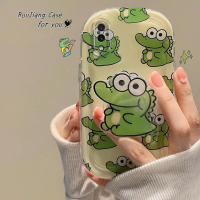 เคส RouJiang สำหรับ OPPO A78 A17 A17k A77 A77s A57 A76 A96 A16 A16s A16k A15 A74 A12 A15s A54 A7 A5s A95 A3s A9 A12e A94 A93 Reno 8T 5 A53จระเข้ซุกซนเคสโทรศัพท์สบู่ฝาครอบพร้อมตัวยึดป้องกันเนื้อนิ่ม TPU ใส