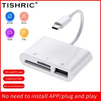 TISHRIC Type C Card Reader To USB TF SD Card Adapter External Type-C Cardreader For Macbook Samsung Huawei XiaoMi Laptop Phone