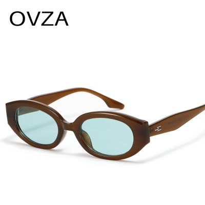 OVZA 2023แว่นตากันแดดทรงรีสำหรับผู้หญิงแว่นตาแบรนด์ดีไซเนอร์ผู้ชาย UV400สไตล์คลาสสิก S2042