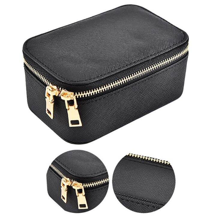 2x-jewelry-box-travel-cosmetic-jewelry-organizer-makeup-lipstick-storage-box-black