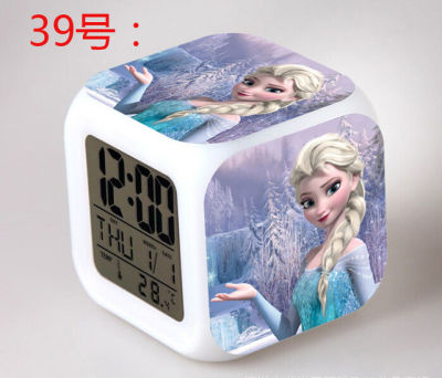 【Worth-Buy】 ราชินีเจ้าหญิงหิมะภาพยนตร์ Annaelsa หิมะโอลาฟนาฬิกานาฬิกาปลุกดิจิตอลสำหรับเด็กนาฬิกาไฟกลางคืนสำหรับห้องนอน