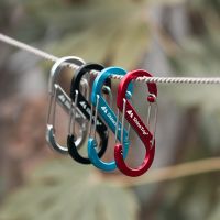 4 Colors Aluminum Alloy S Outdoor Climbing Camping Keychain Lock Buckle Large