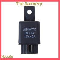 Samurry ✨Hot Sale✨ Car 12V 40A รีเลย์รถยนต์4 pins SPST ALARM Relay with RELAY SOCKET