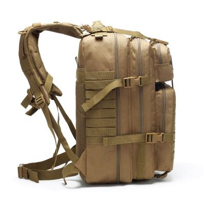 ：“{—— Lawaia 50L Camo Military Bag Men Tactical Backpack Waterproof Camping Hunting Backpack Trekking Hiking Bag Outdoor Sports Bags