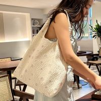 ?∈♞ Ins senior sense of big capacity of alar package work packages female students canvas bag shopping bag shoulder bag handbag