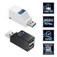 (CALGY Phone protection) MiniUSB 2.0 3 Port Splitter 3.0 In Line USB HUB Expansion Hub