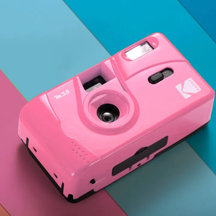 Original Kodak Mini Toy Camera Multicolor M35 Film Camera Vintage Retro 35Mm Roll Flash Reusable