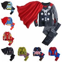 Baby Boy Coat Sweatshirt Superhero Captain America Sweater Cartoon Top Zipper Hoodie Childrens Clothes Toddler Sleepwear