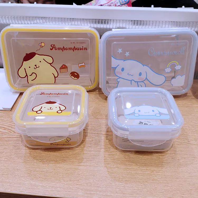 Cinnamoroll Bento Box with Four Buckles 525ml - MINISO