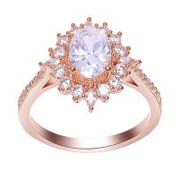 Vintage Crystal Rings For Women Magic Mirror Retro Rings With Gold Finger Ring Female Wedding Jewelry R3