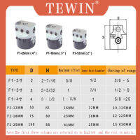 TEWIN 4นิ้ว100มม.F1ประเภทหัว25Mm ก้านเหล็กสว่านสำหรับคว้านมิลลิ่งสำหรับ MT2 MT3 R8 Shank เครื่องมิลลิ่งเครื่องมือ + Hex แปรงปัดแก้ม