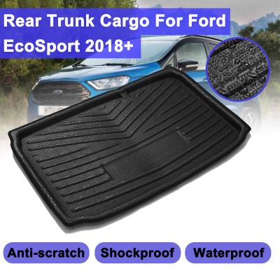 สำหรับ Ford EcoSport 2018 + ด้านหลัง Cargo Boot Liner ถาดชั้นกันกระแทกด้านหลัง Cargo Mat แผ่นพรมอุปกรณ์เสริมอัตโนมัติ