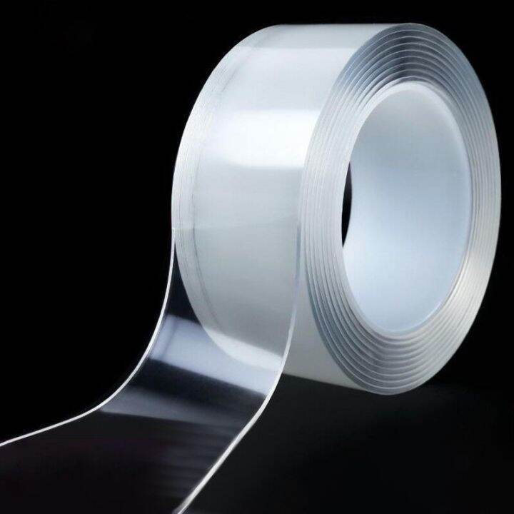 nano-tape-tracsless-double-sided-tape-transparent-no-trace-reusable-waterproof-adhesive-tape-cleanable-home-bathroom-supplies-adhesives-tape