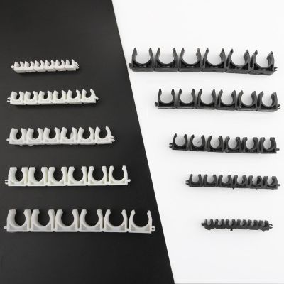 1pc Plastic 4 6 8 10 12mm Tube Clamp Water Pipe Support Garden Irrigation System Micro Soft Hose Fittings