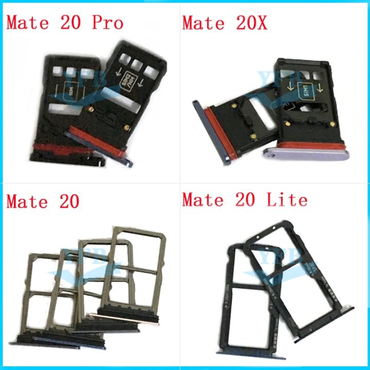 ถาดใส่ซิมกระเป๋าเก็บบัตรสำหรับอะไหล่ Huawei Mate 20X20 Pro Lite LKT37121อะไหล่ทดแทน