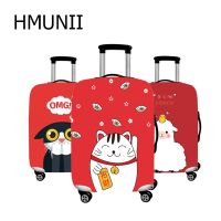 【LZ】☜  HMUNII-Lucky Cat Bagagem Capa Mala protetora saco de poeira Acessórios de Viagem 18-32