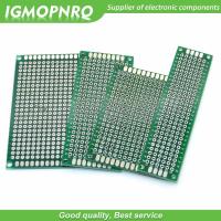 4pcs 5x7 4x6 3x7 2x8 cm 5*7 4*6 3*7 2*8 double Side Copper prototype pcb Universal Board Cave plate Circuit board