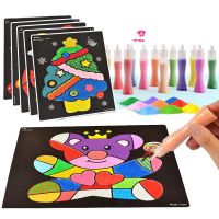 [พร้อมส่ง] ระบายสีทราย ทรายระบายสี12สี24แบบ วาดรูปด้วยทราย ศิลปะเด็ก ทรายระบายสี วาดรูป วาดภาพ ระบายสี เสริมสร้างจินตนาการ DIY ของเล่นเด็ก
