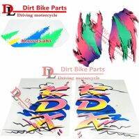 Spedizione Gratuita Dirt Off-Road Moto Applique Decalcomanie Adesivi Serbatoio Carburante 1ชุดสำหรับ Kdx125 KDX200