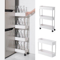 【CW】234 Tier Slim Storage Cart Kitchen Bathroom Organizer Shelf Mobile Shelving Rolling Cart With Wheels Movable Gap Storage Rack