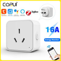 CoRui Wifi TUYA ปลั๊กไฟอัจฉริยะ16A AU ผู้ผลิตปลั๊กเต้าเสียบอัจฉริยะมัลติฟังก์ชั่น WIFI รีโมทคอนล Ale