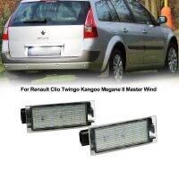 หลอดไฟป้ายทะเบียน LED สำหรับ Renault Clio Twingo Kadjar Laa Megane II Master ลมการจราจรทาง Canbus เกิดข้อผิดพลาด