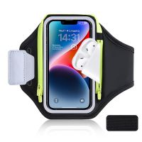 ☼ HAISSKY New Zipper Running Sport Armbands Bag For iPhone 14 13 12 11 Pro Max 14 Plus AirPods Pro 3 On Hand GYM Wrokout Arm Band