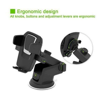 JA LENG ที่ยึดมือถือในรถ ที่ยึดโทรศัพท์ในรถ  แท่นจับโทรศัพท์ 360 องศา 360 degree phone holder ที่จับโทรศัพท์ขาหนีบคู่ 360 องศา