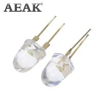 【❉HOT SALE❉】 ganfengsu3936969 10ชิ้น Aeak Led 10มม. สีขาวใส150ma 0.75W กลมสว่างมากหลอดไฟไดโอดแอลอีดีเปล่งแสงรูปทรงกระสุนน้ำใส