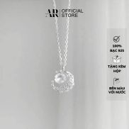 Dây chuyền nữ bạc AURA ,vòng cổ mặt kiểu dáng mặt trăng-AURASILVER-DC13