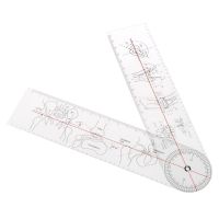 41qf เครื่องมือไม้วัดการแพทย์กระดูกข้อต่อมุม Goniometer พลาสติก