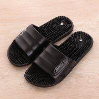 [Durable and practical] Couple summer non-stinky feet magnetic therapy massage slippers indoor wear-resistant non-slip comfortable thorn particles soft bottom cool women