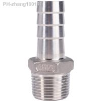 6 8 10 12 13 14 15 16 18 19mm Hose Barb x 1/8 quot; 1/4 quot; 3/8 quot; 1/2 quot; BSP Male Thread 304 Stainless Steel Pipe Fitting Coupler Connector