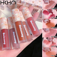 HKHO Cute Cat Lip Mud Matte Velvet Lip Glaze Lip Makeup Waterproof Lip Gloss Lipstick