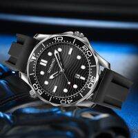 「Dark blue watch」นาฬิกาสำหรับบุรุษแบบใหม่2023เรือนสำหรับผู้ชาย,นาฬิกาควอตซ์ลำลองซิลิกาเจลหรูหราแบรนด์ชั้นนำนาฬิกาสปอร์ตกันน้ำนาฬิกาข้อมือสีดำ Relogio Masculino