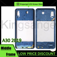 Kingsange โครงหน้ากากกลาง A305F Samsung Galaxy A30 2019/A305/A305F /Sm-ชิ้นส่วนซ่อมกรอบหน้าการยึดจอแอลซีดีกรอบแผ่นหน้ามีหนามเตย