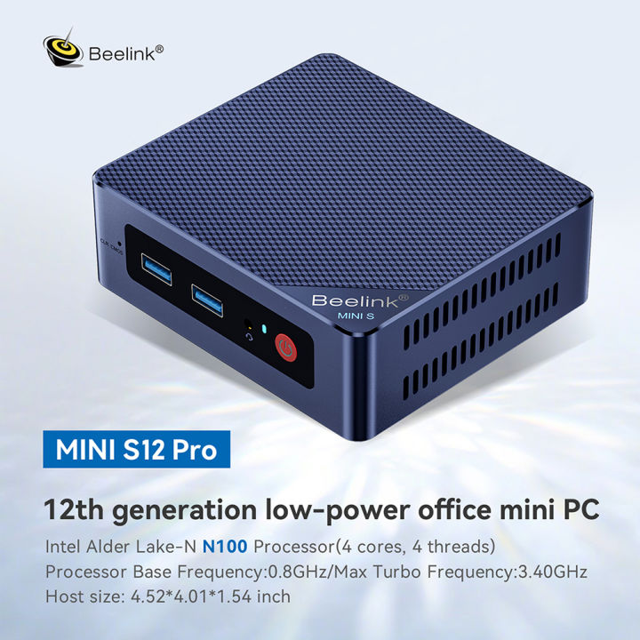 Beelink MINI S12 Pro Alder Lake-N100 Intel 12th Windows 11 Mini PC