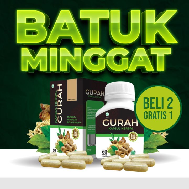 Gurah Lendir Dahak Gurah Hidung Dan Tenggorokan Gurah Suara Merdu Kapsul Gurah Obat Batuk Gurah 5986