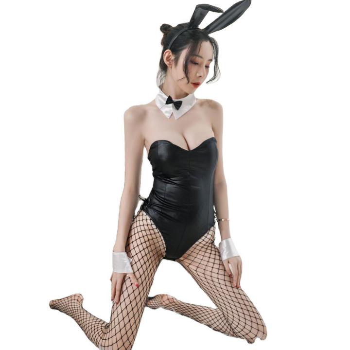 seishun-buta-yarou-wa-bunny-girl-senpai-no-yume-wo-minai-cosplay-halloween-costume-for-girls-sexy-cute-bunny-faux-leather-rabbit