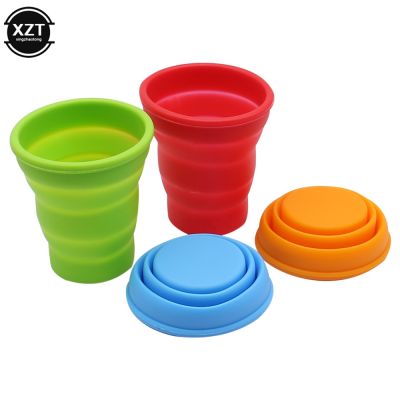 【CW】▦  Hot Sales Silicone Retractable Folding Cup Outdoor Telescopic Collapsible Drinking Camping Accessories
