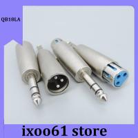 ixoo61 store Silver Nickel plated 3 pole stereo 1/4" 6.35mm 6.5 Male to 3Pin XLR male Female Jack Plug Microphone Adapter cable connector a1