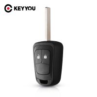 [MEES] KEYYOU ใหม่2ปุ่มรถ Remote Key Shell Fob สำหรับ Chevrolet AVEO Cruze สำหรับ Opel Camaro Cruze Equinox Impala Malibu Sonic