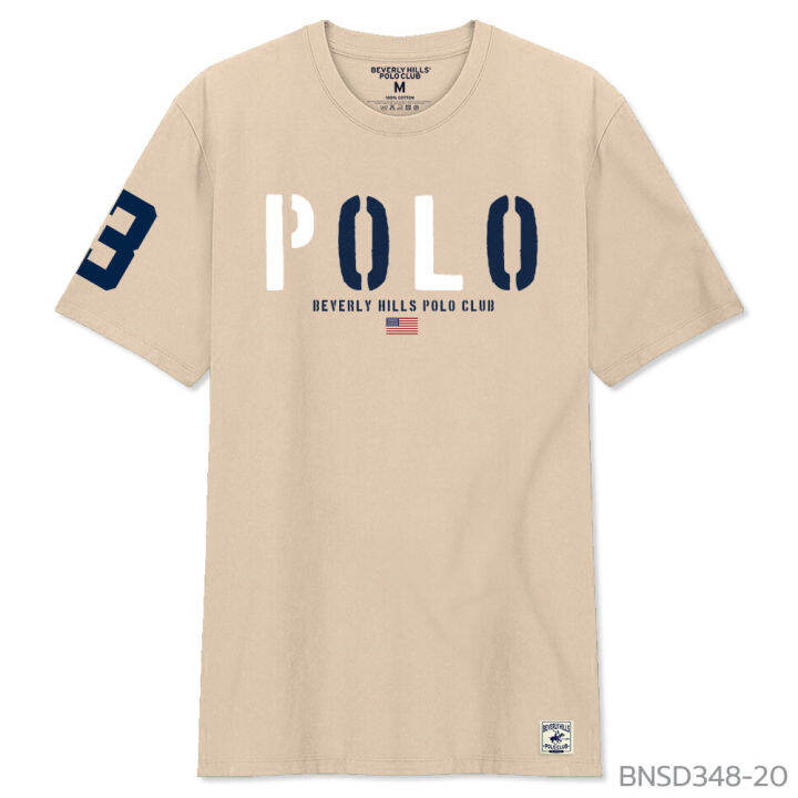 Beverly Hills Polo Club เสื้อยืดคอกลมแขนสั้น รุ่น BNSD348 | Lazada.co.th