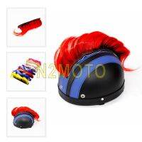 Colorful Ski Snowboard Paintball Bike Skateboard Helmet Punk Style Mohawk Casco Attached Red Black Feather Mohawks Sticker