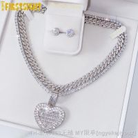 【CW】✵❀◈  New Can Opened Photo Pendant Necklace Color Iced 5MM Tennis Chain Fashion Men Jewelry