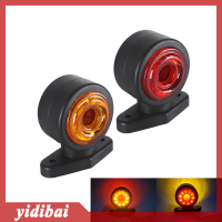 yidibai 1pcs 12V-30V รถบรรทุกไฟรถพ่วงโคมไฟไฟท้ายรถบรรทุกด้านข้างเครื่องหมายตัวบ่งชี้