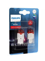 Philips Ultinon LED 11065 ULR 11065 U30R หลอดไฟเบรก W21 Red T20 (2 หลอด)