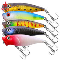 [ READY STOCK ] 7cm8.5g Popper Fishing Lures Hard Baits With Treble Hook Suitable For Bass Trout Freshwater Saltwater